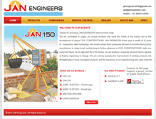 Tablet Screenshot of janengineers.com